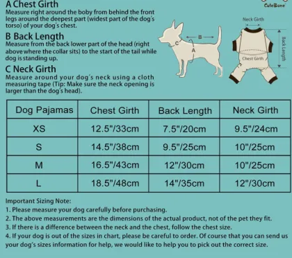 Cute Pjs Pet Clothes Bodysuit