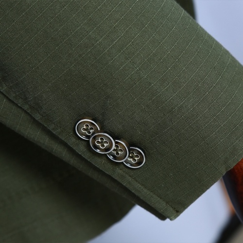 Premium Army Green Canvas Blazer for Business Professionals