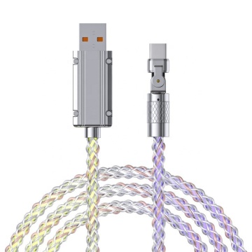 Hot Sale LED Light Type C to Type C Charging Cable - Multi Mobile Charging USB-C with Breathing Lights