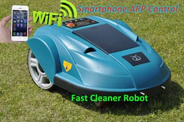 Robot Grass Trimmer with Smartphone App Control Robot Grass Mower