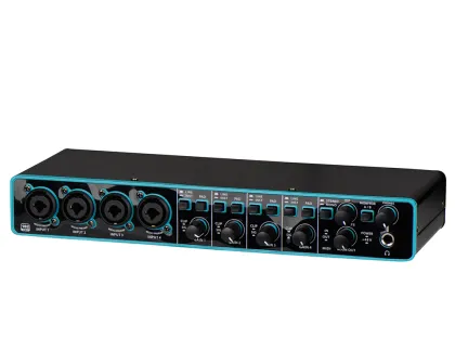 GPUB M-4I4 USB Audio Interface - 24-Bit 192 kHz Professional Sound Card for PC Recording