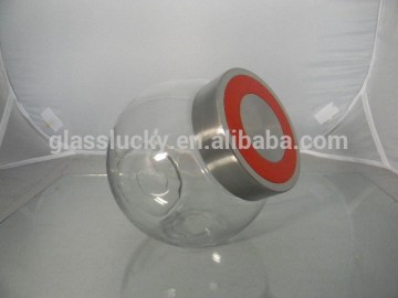 hot sale bulk fancy clear glass kitchen canisters for spice in home