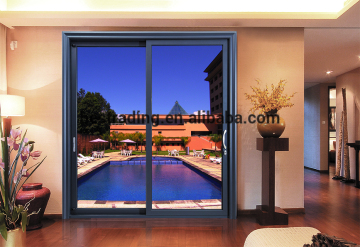 U-80 wood clad aluminum sliding door