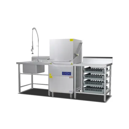 Hood-Type Portable Dishwasher for Household and Hotel Use