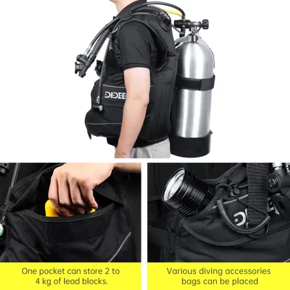 DIDEEP Jacket Design: Diving Buoyancy Compensator Equipment