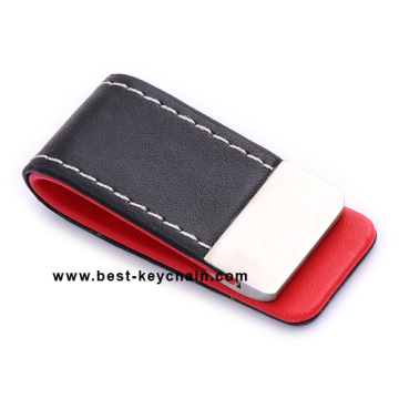Metal and PU Leather Promotion Money Clip (BK21532)