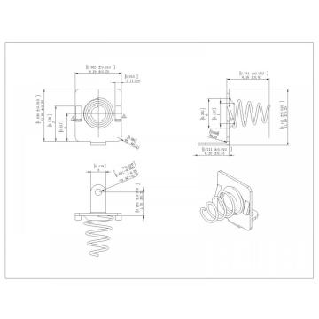 5204 Battery Contact Spring (Coil) Multiple Cell Solder Lug