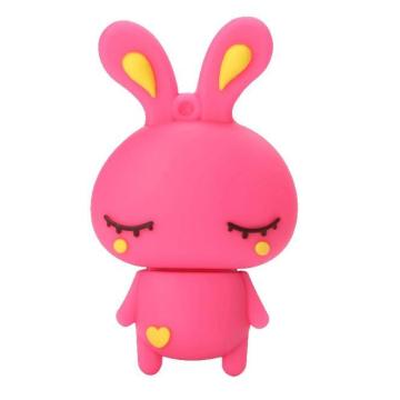 Custom Cartoon PVC Rabbit USB Flash Disk