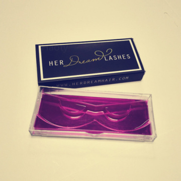 luxury eyelash case packaging with custom paper cover