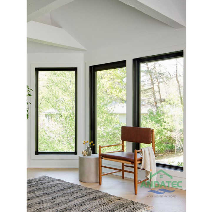 Aluminum casement windows