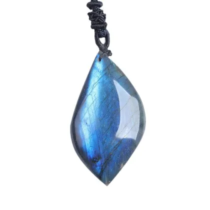 Natural Labradorite Pendant Blue Moonlight Polished Pendant