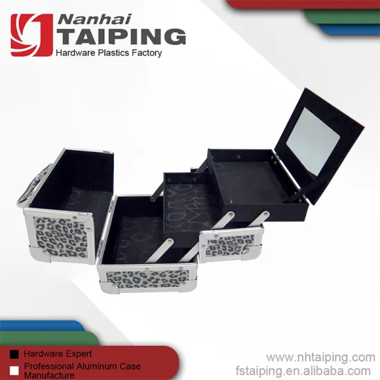Elegant Design Pvc Surface Aluminum Hard Makeup Case