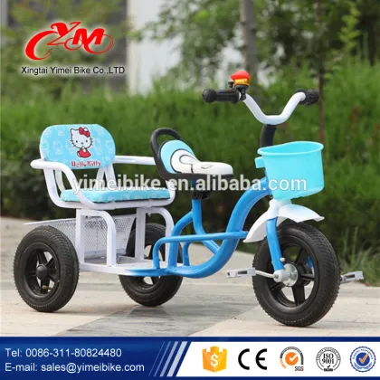 Baby walker trike children for toddlers/three wheel twins trike/two seats baby tricycle kids