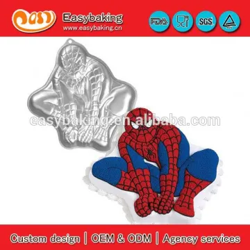 The hottest selling custom spiderman aluminum cake baking mould