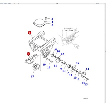 17M-30-56122 BOGIE D275AX-5 D275A-5R