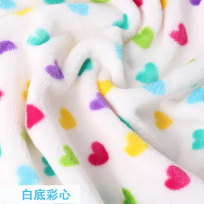 Double-sided Flannel Farley Velvet Fabric Clothing Baby Blanket Pajamas Sheet of Cloth