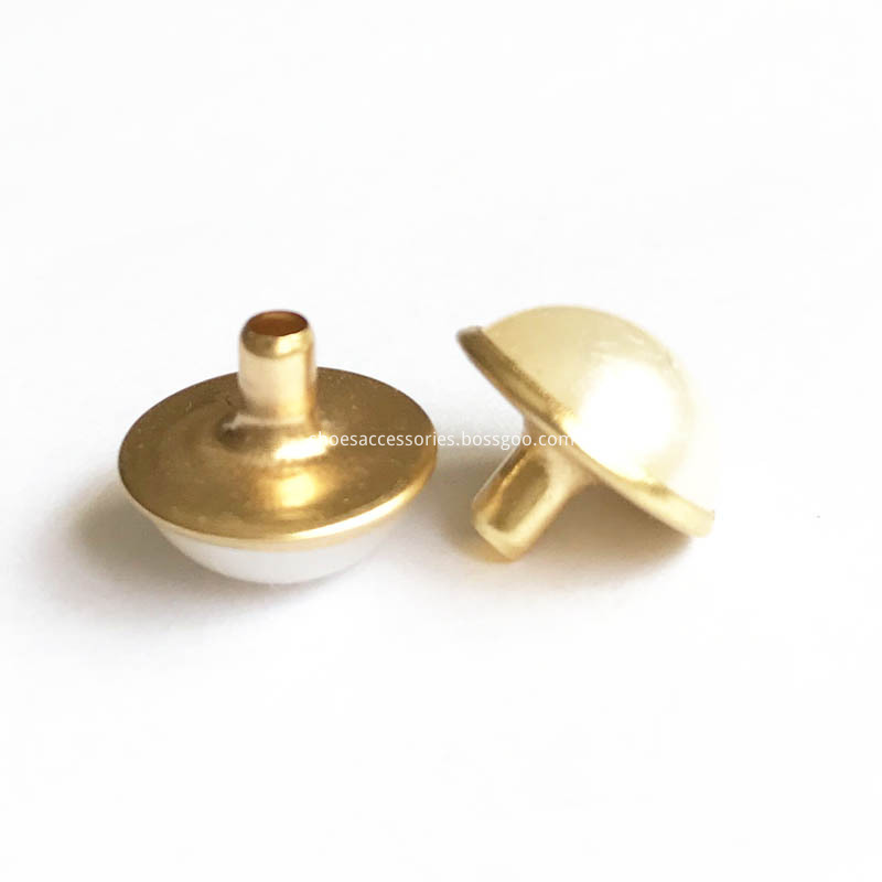 12mm decorative rivets with gold setting