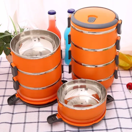 Factory Wholesale Kitchenware Food Warmer Lunch Box with Multi Layers