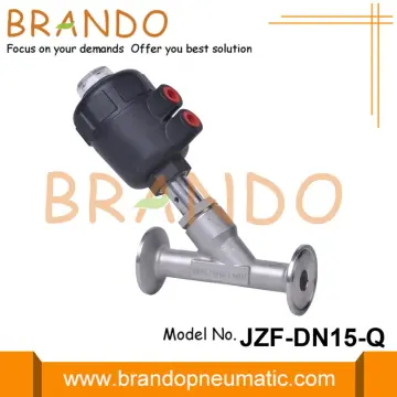 DN15 1/2'' Tri Clamp Angle Seat Valve Pneumatic