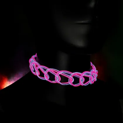 Hotsale EL Wire Glow Up Necklace - Light Up Party Glow Necklace