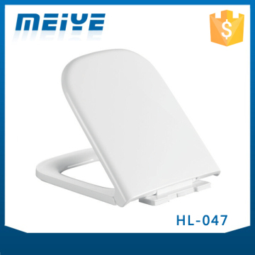 HL-047 MEIYE PP 435*365*56mm Rectangle Soft-closing Toilet Seat Cover Ramp Down Toilet Lid