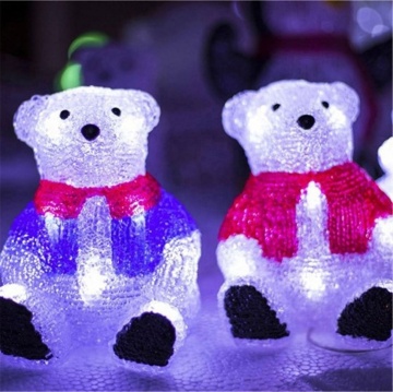 Polar Bear Christmas Theme Solar-Powered LED String Lights
