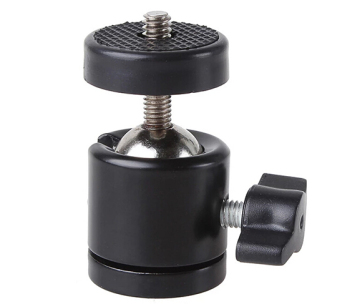 Trippiede Monopode Mini leggero a 360 gradi con testa a sfera e luce dell'anello a LED per telecamere