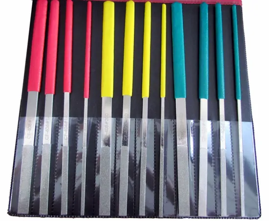 12PCS Diamond Saw File High Carbon Steel Flat Grinding File