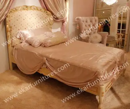 Princess Style Kids Room Furniture Kids Single Bed