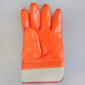 Fluorescent PVC waterproof chemical protective work gloves