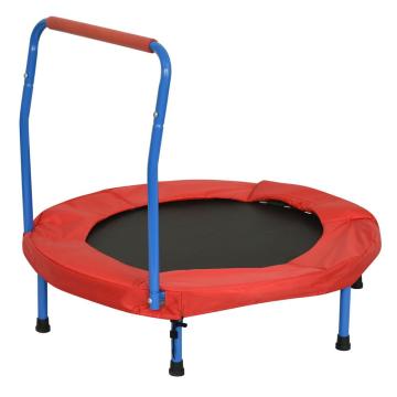 Erschwingliche faltbare Kinder Mini -Trampolin mit einstellbaren Griffen für Kleinkinder