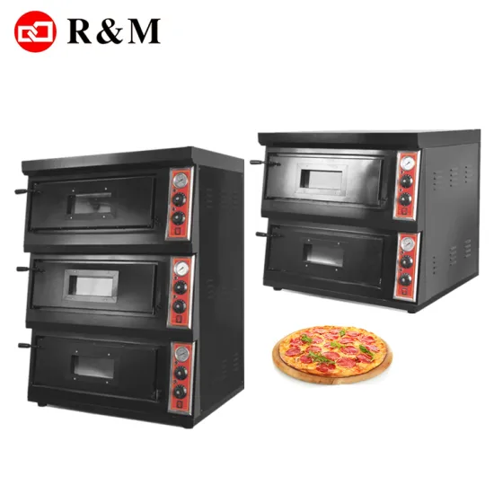 Commercial 3 Deck Pizza Oven for Restaurants - 500/450 Degrees