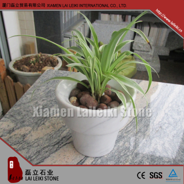 Outdoor Polished Marble Flower Stands Pots