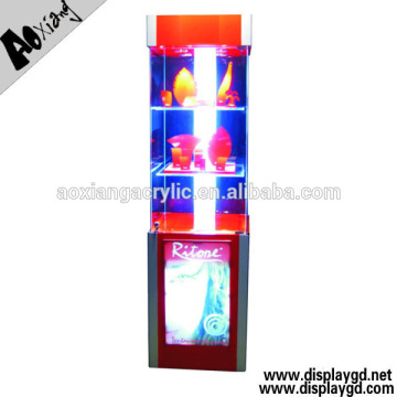 3 layers cuboid acrylic standing light box for showing Arts and crafts