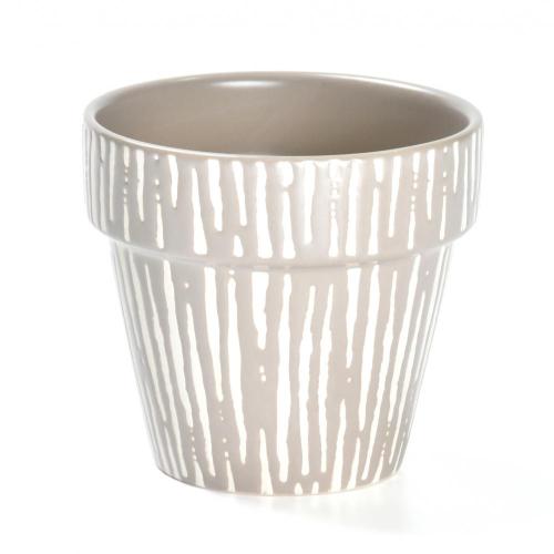 4.5 inch ceramic stripes small flower pot