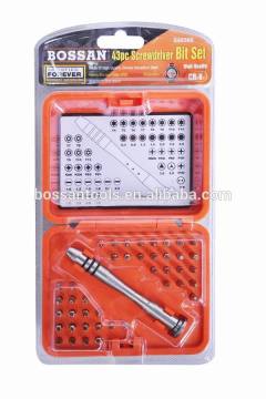 43 pcs screwdriver bits set