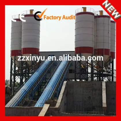 Large Capacity HZS150 China Concrete Batching Plant Cement