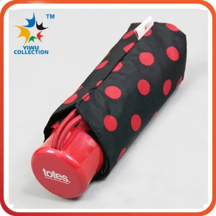 promotional logo printed 3 folding auto open and close advertising umbrellas