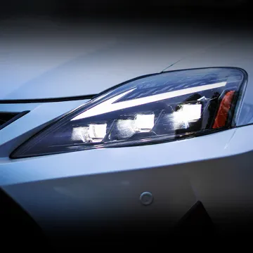 2006-2012 Lexus IS250 IS300 LED Headlights Upgrade - 3 Lens LED Lamps
