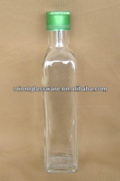 250ml clear glass olive oil bottle