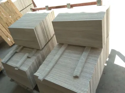wooden white marble tiles