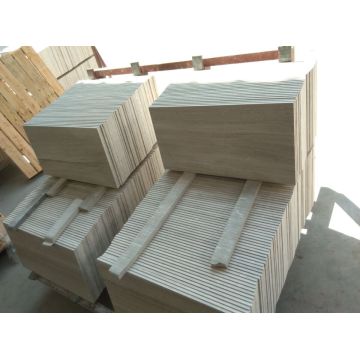 wooden white marble tiles