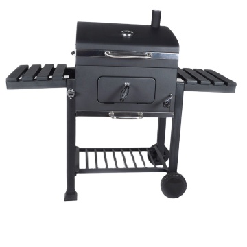 Backyard Cooking Used Bbq Heavy Duty Barbeque Charcoal Grill With Foldable Side Shelf