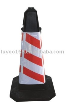 black led light traffic cone