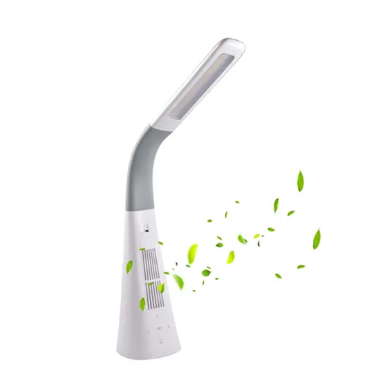 LED Desk Lamp With Air Purifier Neck Flexible Table Lamp Base Lamp With USB Charging