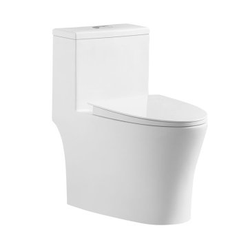 Bathroom Ceramic Toilet S Trap One Piece Siphonic Toilet For Hotel And Schools