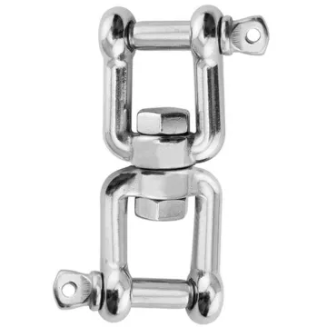 Factory Supply: 6mm Stainless Steel Jaw Swivel & Double Ended Chain Rigging Hardware