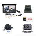 7 inch 2 channel car monitor system press control with starlight night vision camera