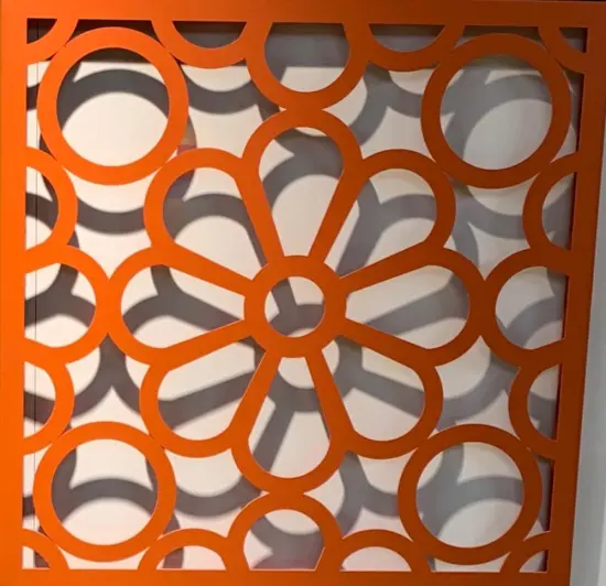 PVDF Spray Coating Different Designs Aluminum Perforated Sheet