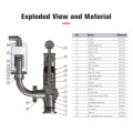 1.5 Inch Spherical Regulating Valve with Glass Cover